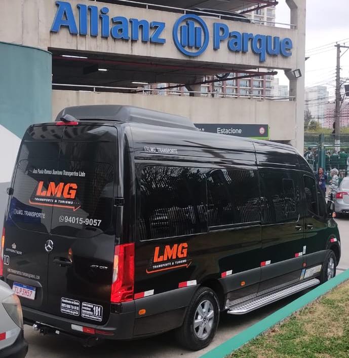 Van da LMG em operação no Allianz Parque